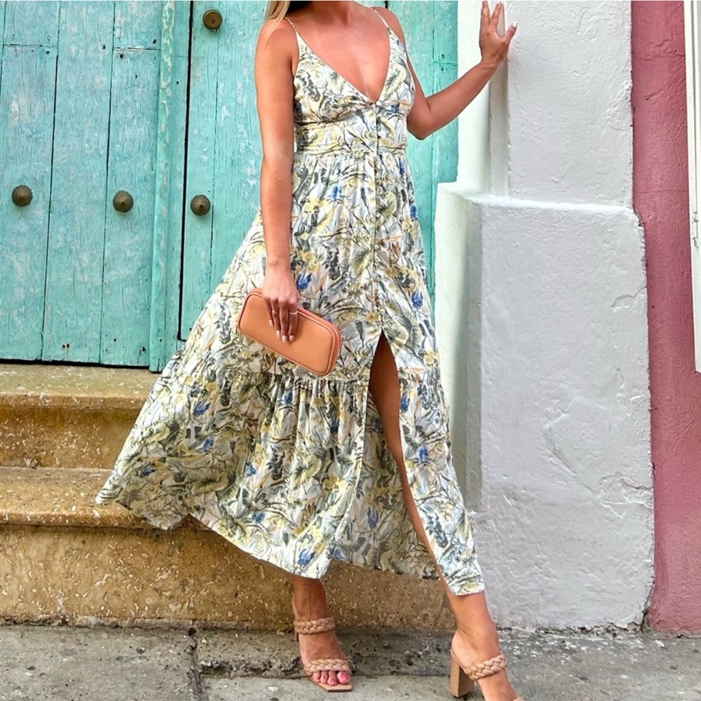 Abercrombie & Fitch Button Through Maxi Dress